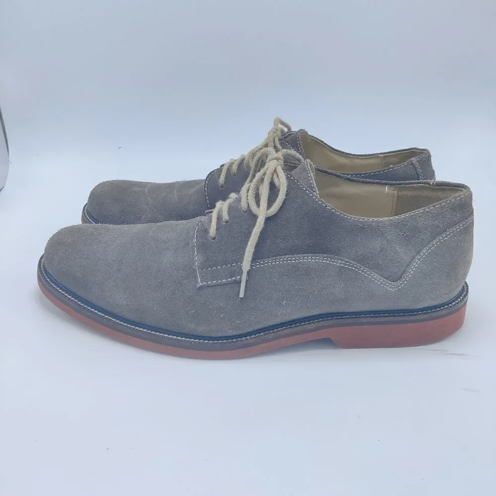 1901 Nordstrom Taupe Gray Suede Leather Oxford Shoes Men’s 10